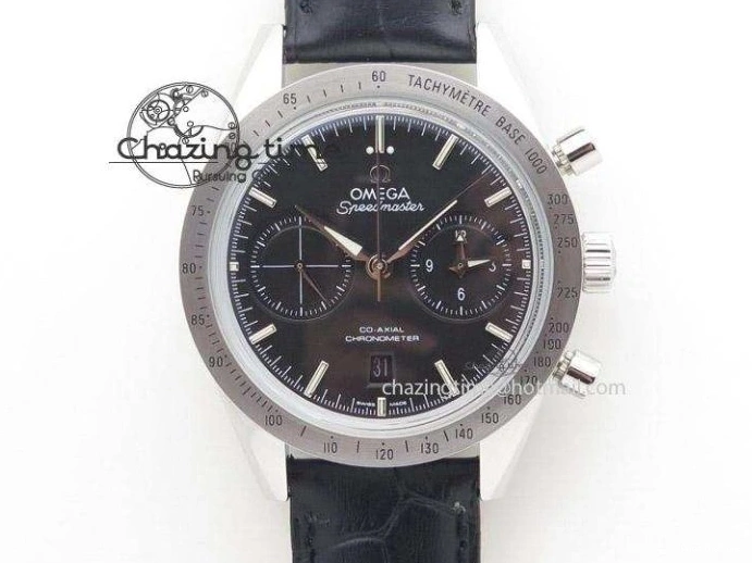 0719 De Ville MK 1:1 Best Edition SS Black Dial On Black Leather Strap A Unisex 8261